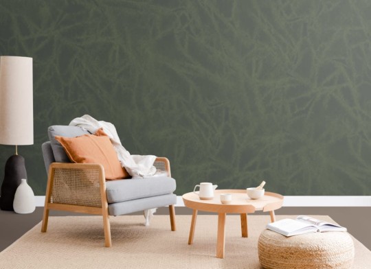 Hovia NA0034GR06W Thicket Green - mural w abstrakcyjny wzór