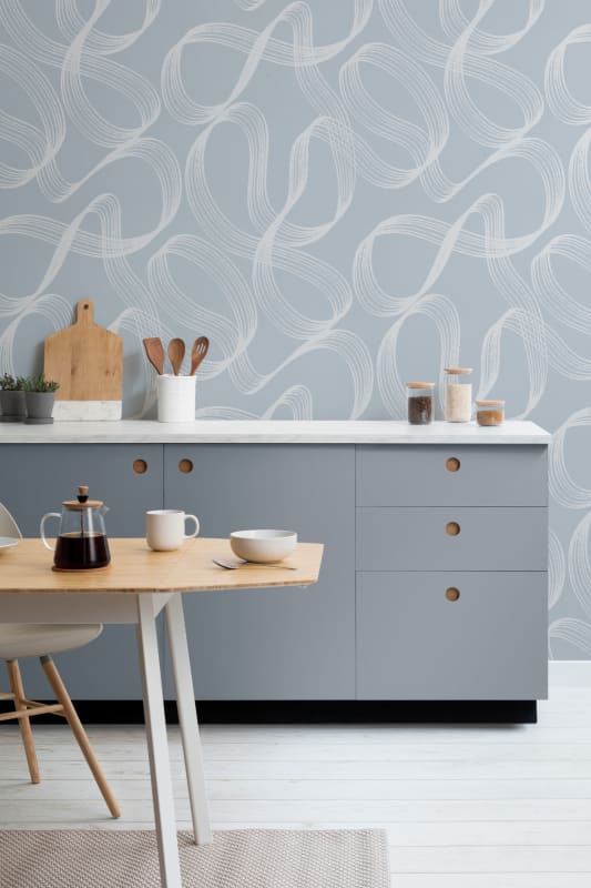 Hovia AB5017BU04W Swoop - mural w abstrakcyjny wzór 3D