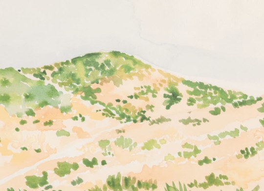 Hovia LA0053MU07W Hazy Desert - mural w krajobraz wzgórz