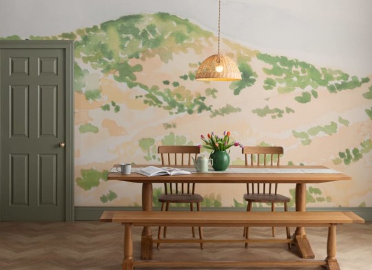 Hovia LA0053MU07W Hazy Desert - mural w krajobraz wzgórz