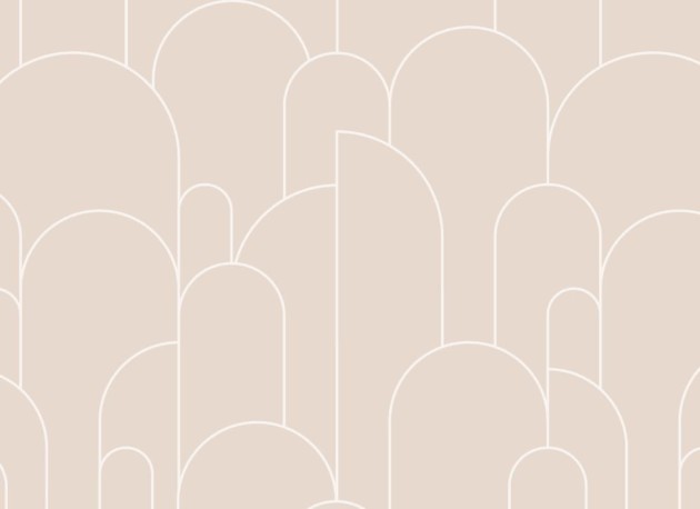 Hovia AD5037NE04W Hildegarde Pink - mural w łuki art deco