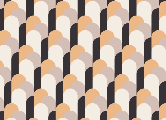 Hovia AD5030MU04W Hercule Cream - mural w retro łuki