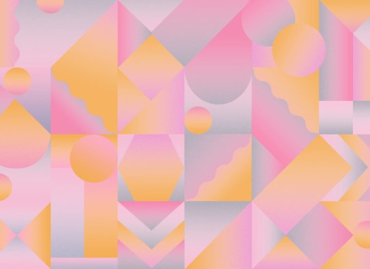 Hovia GE0099PI05W Vaporwave - mural w abstrakcyjny wzór z efektem gradientu