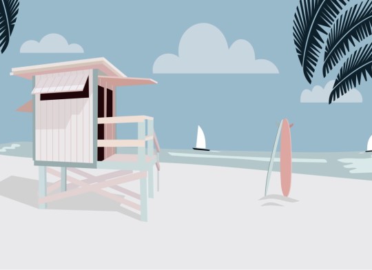 Hovia SS0005PA02W Venice - mural w morski motyw