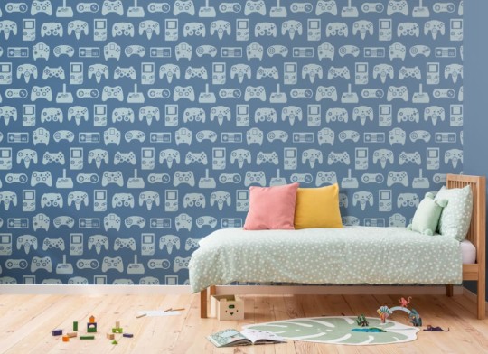 Hovia CH5035BU01W Console Blue - mural w motyw retro gier
