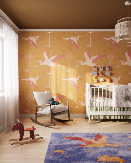 Inkiostro Bianco INKIINI2504 InKids Heron's Flight - mural w baśniowe czaple