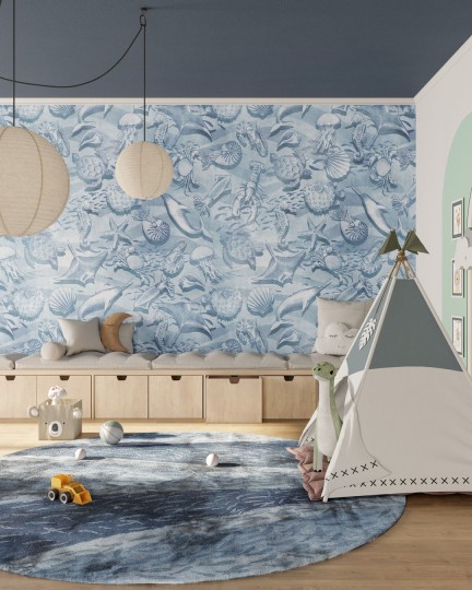 Inkiostro Bianco INKICIT2501 InKids Afloat - mural w morskie zwierzątka