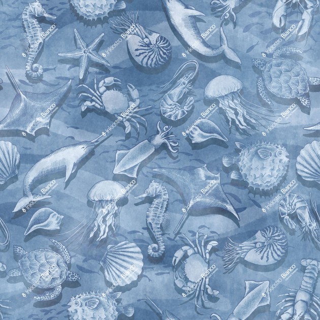 Inkiostro Bianco INKICIT2502 InKids Afloat - mural w morskie zwierzątka