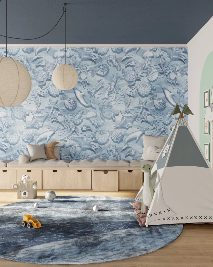 Inkiostro Bianco INKICIT2503 InKids Afloat - mural w morskie zwierzątka