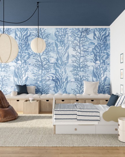 Inkiostro Bianco INKLIOI2501 InKids Kelp - mural w morską roślinność i stworzenia