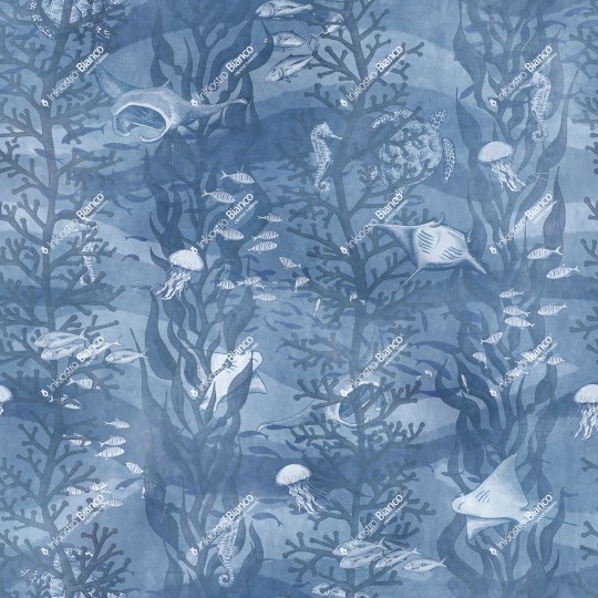 Inkiostro Bianco INKLIOI2502 InKids Kelp - mural w morską roślinność i stworzenia