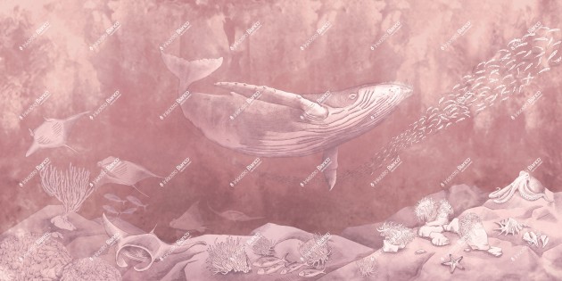 Inkiostro Bianco INKBSNL2503 InKids Pelagos - mural z wielorybem