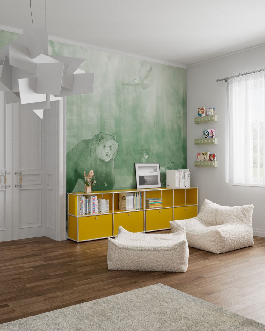 Inkiostro Bianco INKISRG2501 InKids Shivelight - mural leśny ze zwierzętami