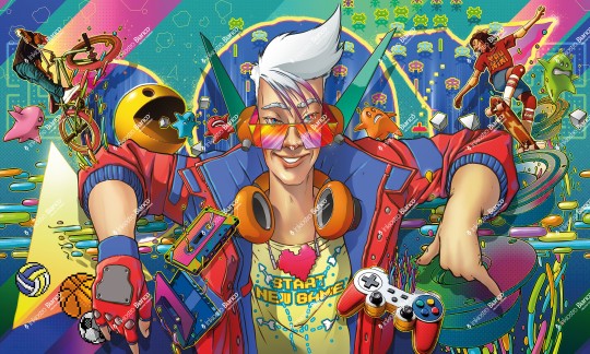 Inkiostro Bianco INKKOYI2502 InKids Boy - mural w stylu pop art.