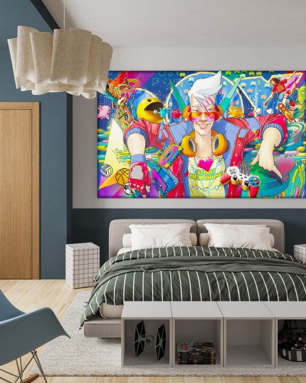 Inkiostro Bianco INKKOYI2502 InKids Boy - mural w stylu pop art.