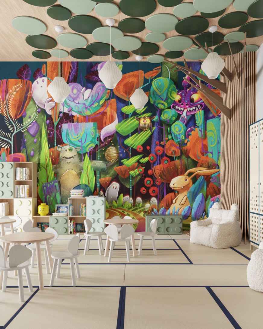 Inkiostro Bianco INKANNA2501 InKids Fantasy Tale - mural animowany