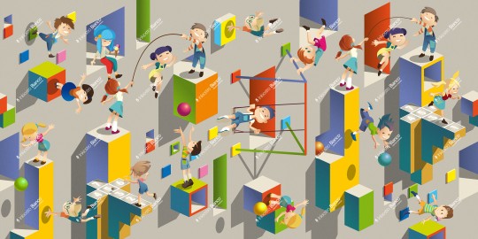 Inkiostro Bianco INKPKAA2502 InKids Party - mural dziecięcy