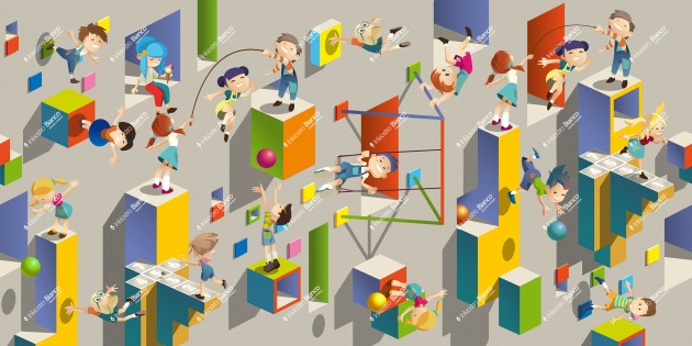 Inkiostro Bianco INKPKAA2502 InKids Party - mural dziecięcy