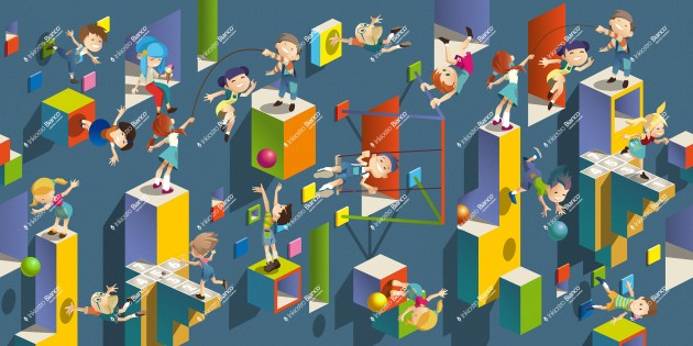 Inkiostro Bianco INKPKAA2503 InKids Party - mural dziecięcy