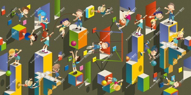 Inkiostro Bianco INKPKAA2504 InKids Party - mural dziecięcy