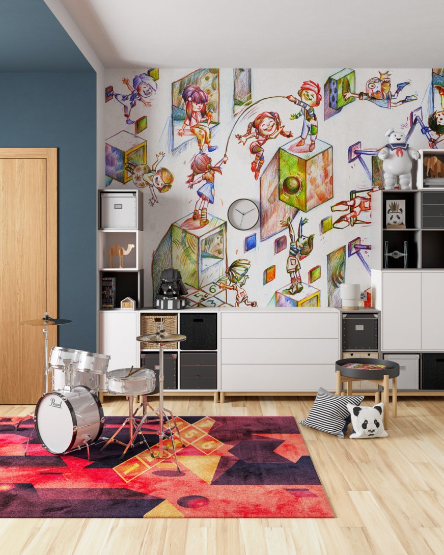 Inkiostro Bianco INKPKAA2504 InKids Party - mural dziecięcy