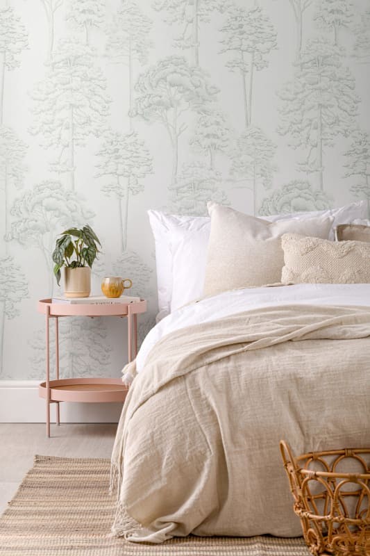 Hovia FO5007GR04R Eva Green - tapeta w szkice drzew