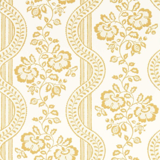 Sanderson 217430 Country Woodland Aubrey Wild Honey - tapeta botaniczny szlak