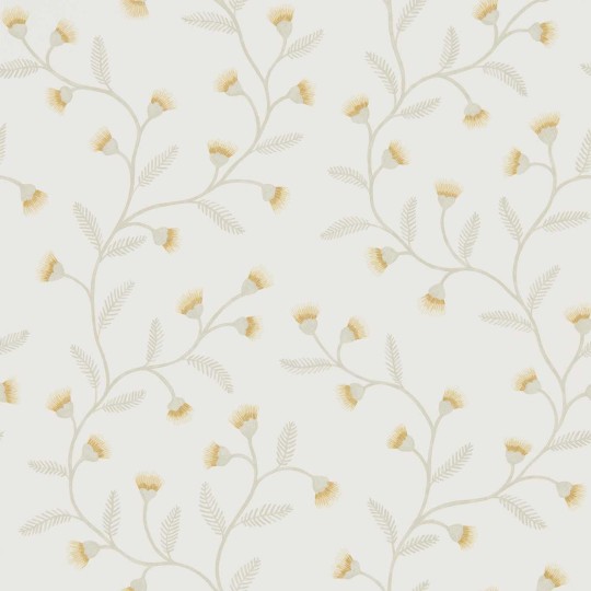 Sanderson 216375 Country Woodland Everly Barley - tapeta w kwiaty rumianku