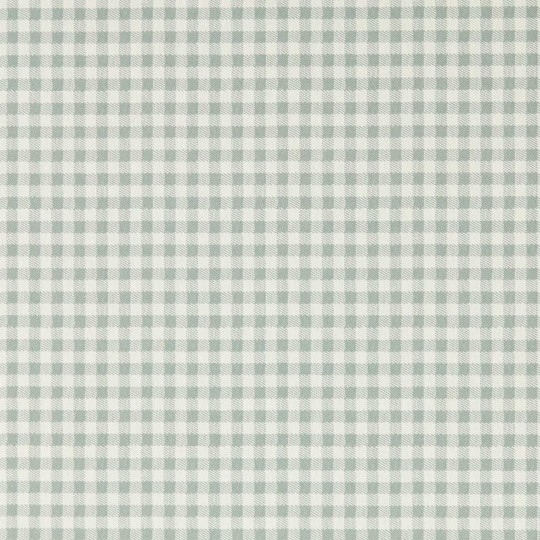 Sanderson 217434 Country Woodland Gingham Duck Blue - tapeta w kratkę