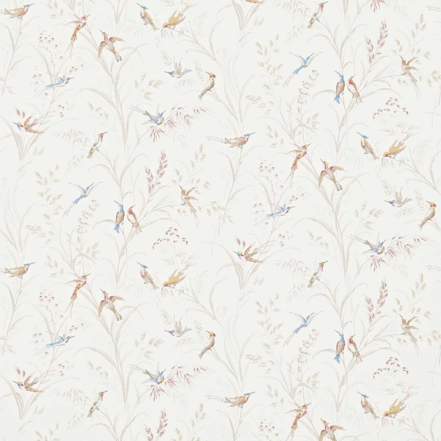 Sanderson 214080 Country Woodland Tuileries Taupe - tapeta w kolibry