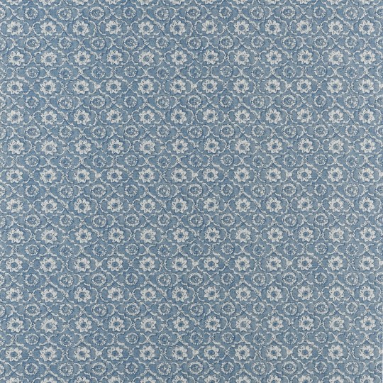 Anna French AT16125 Belvedere Holly Trellis Blue - tapeta w stylizowane kwiaty ostrokrzewu