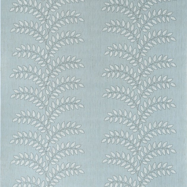 Anna French AT16102 Belvedere Frondescence Robin's Egg - tapeta z lnianej siatki w liście
