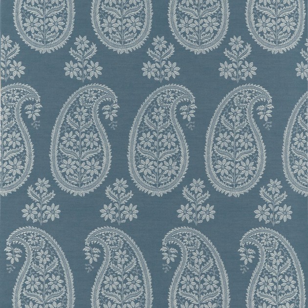 Anna French AT16110 Belvedere Campania Paisley Blue - tapeta imitująca tkaninę w motyw paisley