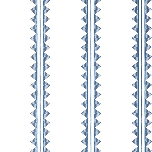 Thibaut T16226 Kismet Agave Stripe Navy - tapeta w dekoracyjne paski