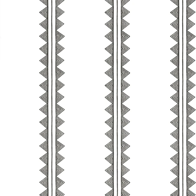 Thibaut T16232 Kismet Agave Stripe Black - tapeta w dekoracyjne paski