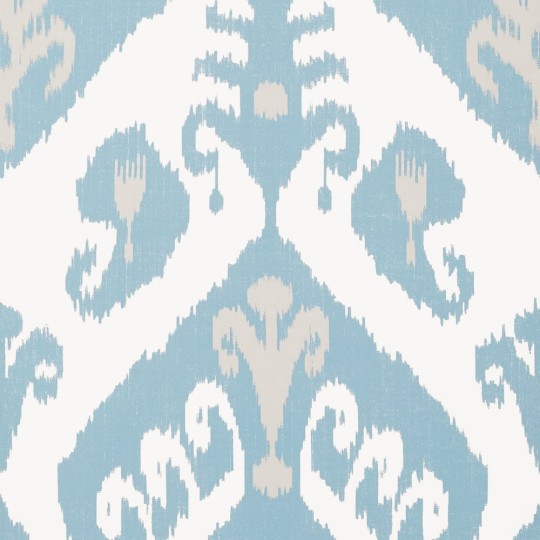 Thibaut T16248 Kismet Indies Ikat French Blue - tapeta w ornamenty inspirowane ikatem
