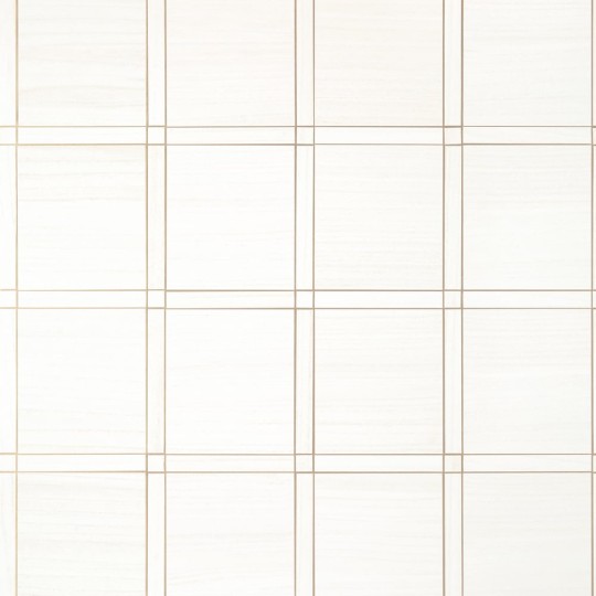 Thibaut T41000 Modern Resource 4 Wood Panel White and Metallic Pewter - tapeta z forniru drewnianego