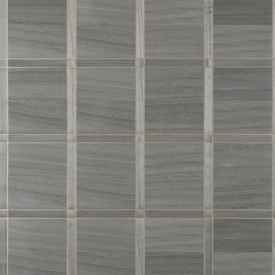 Thibaut T41001 Modern Resource 4 Wood Panel Charcoal and Metallic Gold - tapeta z forniru drewnianego