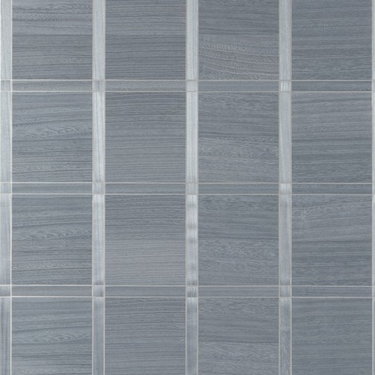 Thibaut T41004 Modern Resource 4 Wood Panel Cadet and Metallic Pewter - tapeta z forniru drewnianego