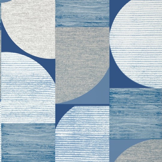 Thibaut T41025 Modern Resource 4 Saturn Blue - tapeta strukturalna w geometryczny wzór