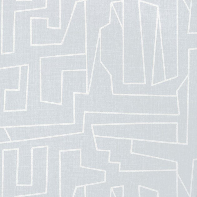 Thibaut T41031 Modern Resource 4 Matrix Soft Blue - tapeta imitująca tkaninę w abstrakcyjne linie