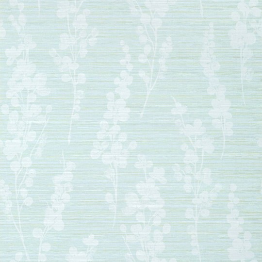 Thibaut T41051 Modern Resource 4 Spring Blooms Soft Green and Blue - tapeta strukturalna w roślinny motyw
