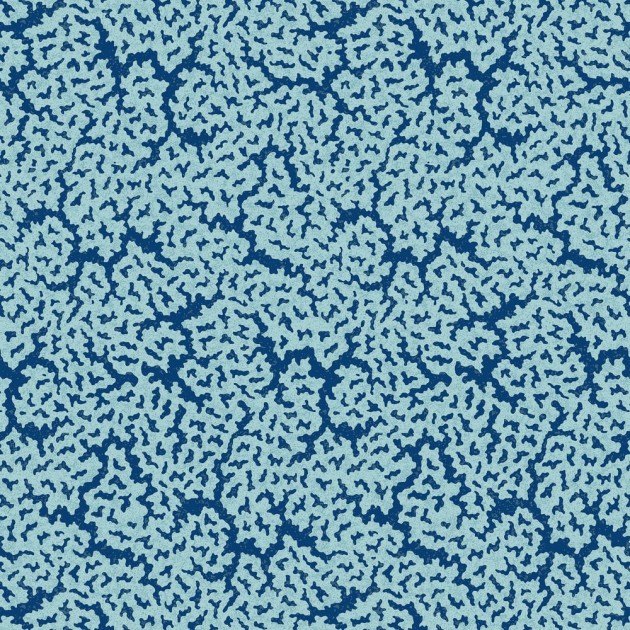 Thibaut T42040 Sojourn Maldives Navy - tapeta w abstrakcyjny wzór inspirowany rafą koralową