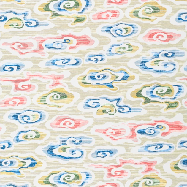 Thibaut T13319 Pavilion Clear Clouds Multi - tapeta w motyw japońskich chmur