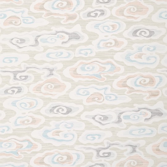 Thibaut T13321 Pavilion Clear Clouds Beige - tapeta w motyw japońskich chmur