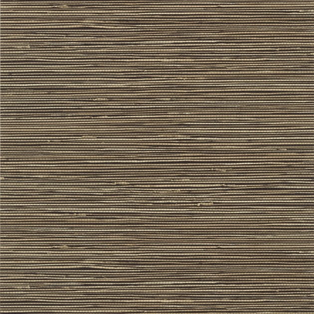 Thibaut T13347 Pavilion St. Thomas Black - tapeta imitująca tkaninę trawiastą