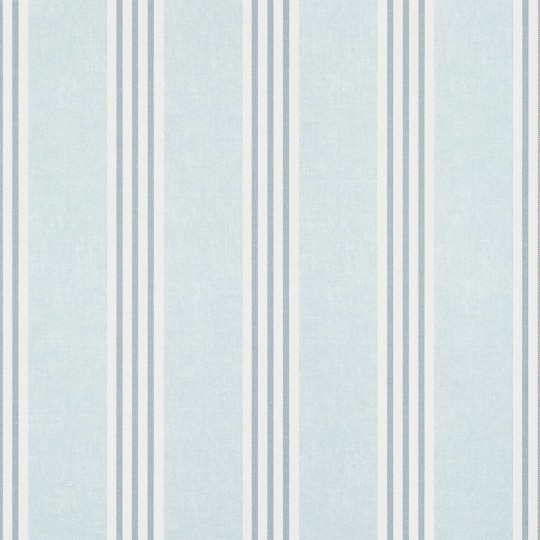 Thibaut T13359 Pavilion Canvas Stripe Spa Blue - tapeta w paski na tle imitującym materiał