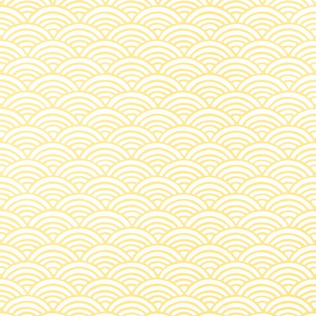 Thibaut T13374 Pavilion Maris Yellow - tapeta w motyw japońskich fal
