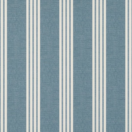 Thibaut T13393 Pavilion Canvas Stripe Navy - tapeta w paski na tle imitującym materiał