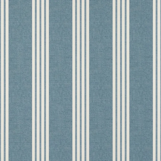 Thibaut T13393 Pavilion Canvas Stripe Navy - tapeta w paski na tle imitującym materiał
